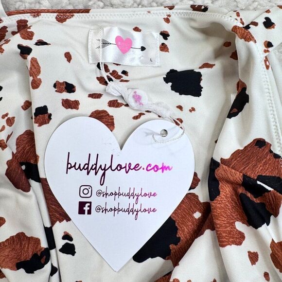 BuddyLove Keke Texas Square Neck One Piece Swimsuit Large NEW - Picture 6 of 14